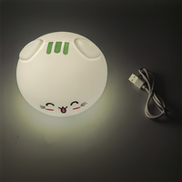 Lampe tactile rechargeable usb mignonne de Noël en silicone pour lit d'enfant lampes bébé en silicone chat veilleuse à led