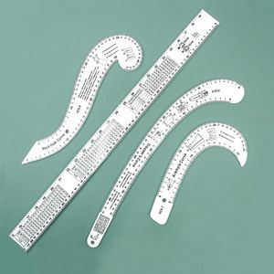 ไม้บรรทัดตัดเย็บเสื้อผ้าอเนกประสงค์ สำหรับวาดแบบและวัดขนาด เครื่องมือช่วยวัดสำหรับงานตัดเย็บเสื้อผ้า - Product Image 2