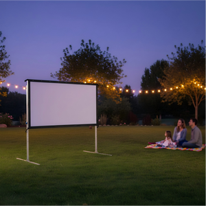 Pantalla de Proyección Portátil para Exteriores de Alta Calidad 4K, Personalizable, Plegable Rápido, con Bolsa de Transporte, para Jardín - Product Image 1