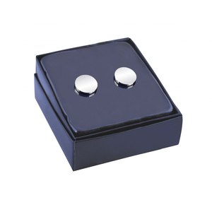 Boutons de manchette ronds en diamant et pinces à cravate pour mariage ou cadeau - Product Image 3