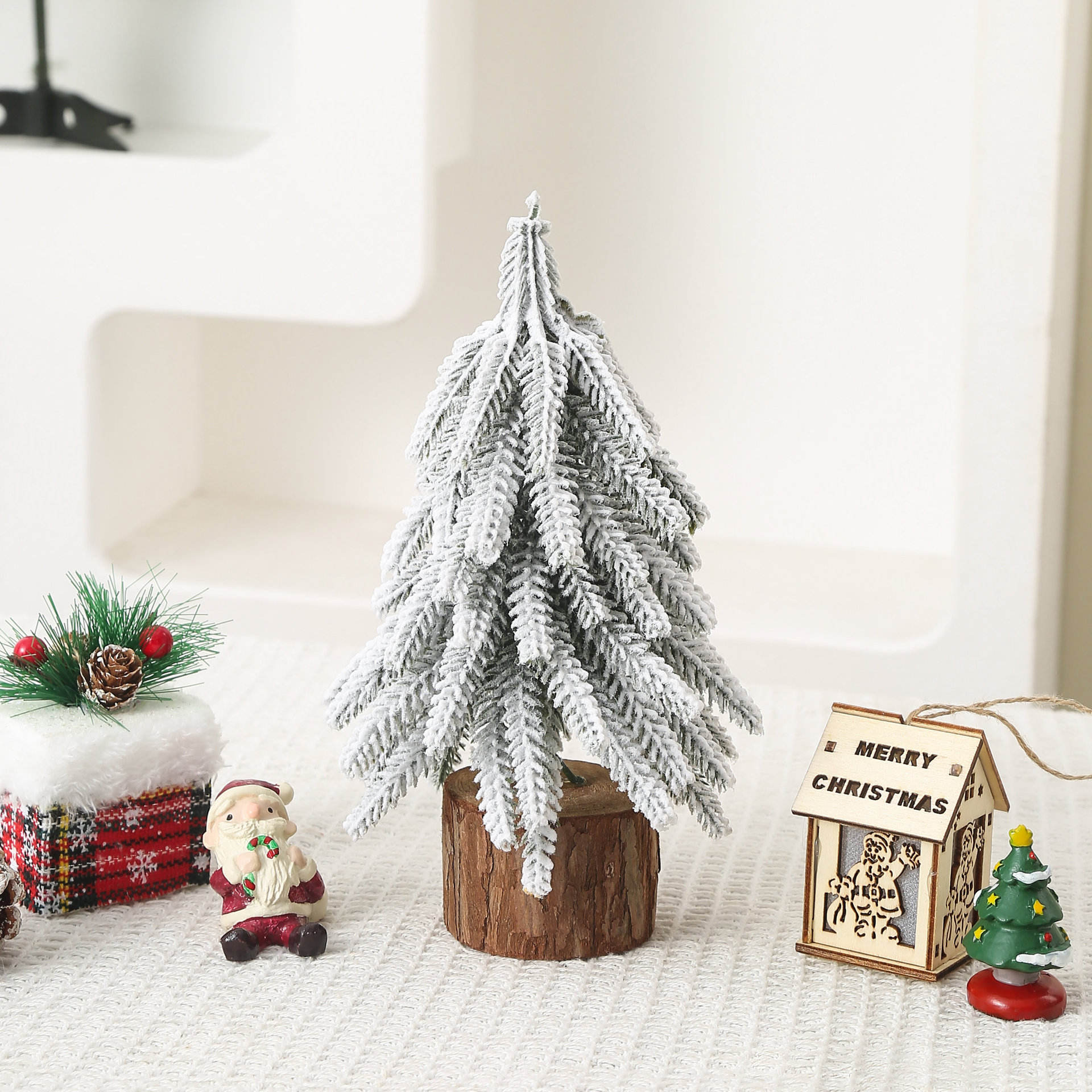 Blanc - Nouveau modèle de tour d'arbres 20 cm