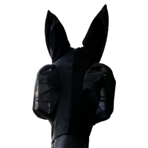 Équipement équestre de haute qualité Cheval Oreille Bonnet Conception Personnalisée Maille Insecte Protection Cheval Mouche Masque - Product Image 3