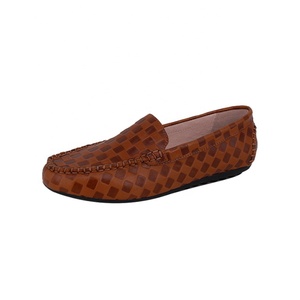 Choozii – mocassins en cuir gaufré marron pour <span class=keywords><strong>femme</strong></span>, chaussures à enfiler, nouveau Design - Product Image 6