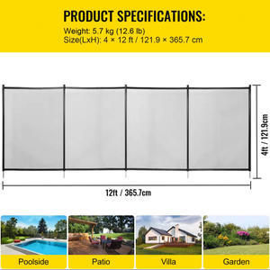 Tạm thời PVC màn hình di động an toàn trẻ em hồ bơi và hàng rào Meta cho trẻ em người lớn - Product Image 4