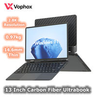 Laptop Personalizzato da 13 Pollici in Fibra di Carbonio, Intel N150, Schermo IPS 2.8K, Ultrabook per Affari con Riconoscimento Facciale, Notebook, Ordinateur Portable