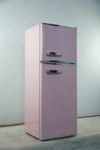 Refrigerador Eléctrico Retro Compacto de Doble Puerta MDFR120-RE, Sin Escarcha, Ahorro de Energía, Capacidad de 116L, Enfriamiento por Aire, para Hogar y Hotel - Product Image 6