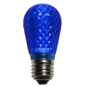 Infrangibile S14 LED Di Natale Della Lampada Retrofit Luce di Lampadina E26 Standard di Base Blu