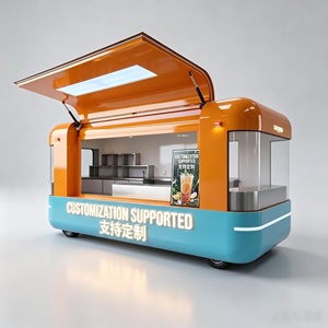 Chariot alimentaire électrique sur <span class=keywords><strong>roues</strong></span> avec équipement de cuisine complet pour la vente de rue et les services de restauration en plein air - Product Image 2