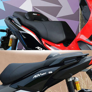 Siège de <span class=keywords><strong>moto</strong></span> personnalisé en cuir pour conducteur et passager, confortable, avec dossier pour Honda Adv160 - Product Image 5