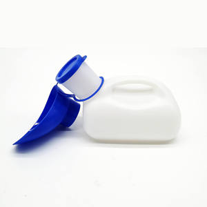 Toilet portabel mudah dibawa untuk luar ruangan, Toilet PE wanita pria dengan tutup plastik antibocor, wadah urin uniseks - Product Image 6