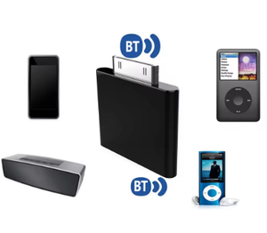 Transmisor de audio de 30 Pines, transmisor compatible con dientes azules, adaptador de receptor compatible con dientes azules inalámbrico en blanco y negro para <span class=keywords><strong>Ipod</strong></span> - Product Image 5