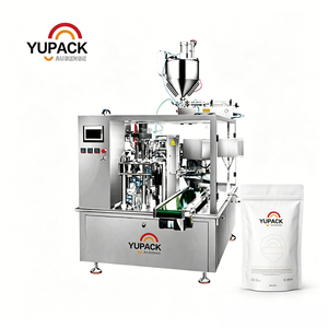 Ligne d'emballage de condiments liquides haute précision en doypack, machine d'emballage automatique de sauces en sachets préformés avec <span class=keywords><strong>pompe</strong></span> à piston - Product Image 2
