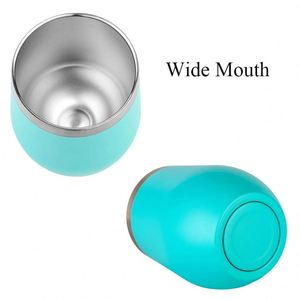 Vaso Térmico de Acero Inoxidable Azul con Tapa y Pajita, Diseño Minimalista para Oficina, 12oz - Product Image 3