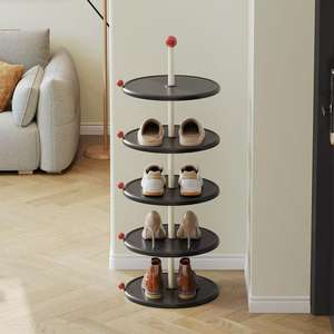 Zapatero Giratorio Multicapa, Organizador de Zapatos Vertical que Ahorra Espacio para la Entrada - Product Image 4