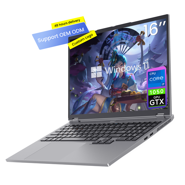16-inch Aluminum Alloy Intel Core I7-8750H 6 Core 2.2GHz 32GB Memory 1TB SSD with GTX 1050 Graphics Card Gaming Laptop Computer