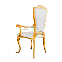 Chaise Trône en Acier Inoxydable Or, Meilleure Vente pour Événements de Mariage