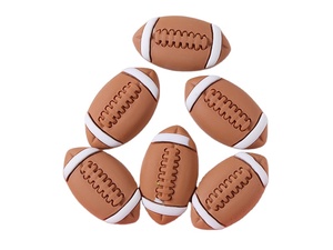 Cabujones planos deportivos de resina para decoración del hogar, 100 unidades, para fútbol, baloncesto, voleibol, Softball, bricolaje - Product Image 6