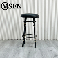 Tabouret de bar en laiton sur mesure Masifurfurniture, éponge hautement élastique, cuir ultra-fibre, utilisation en extérieur, salle à manger, hôtel, usage commercial, moderne