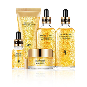 Lot de <span class=keywords><strong>cinq</strong></span> produits de soin de la peau de luxe dorés anti-rides hydratants à l'acide hyaluronique et au collagène - Product Image 5