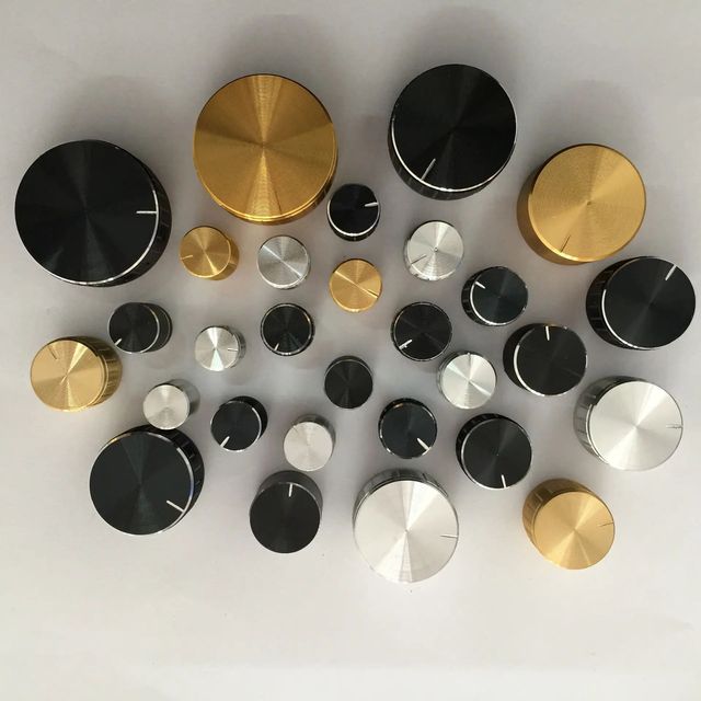 Custom CNC Machined Knob - OEM/ODM Metal/Plastic Volume Control Knobs for Audio/Electronics/Furniture/Industrial/Medical Devices