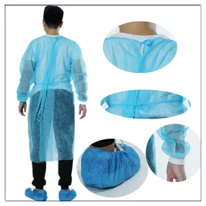 Schlussverkauf PP + PE Vliesstoff Reinraum-Arbeitsanzug antistatische Arbeitskleidung Isolakleid