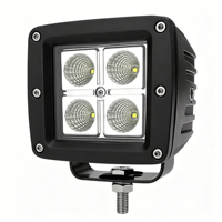 Projecteur de travail LED rectangulaire 3,3 pouces 40W, étanche IP68, 12-48V, 2880 Lumens, lampe auxiliaire de conduite pour voiture tout-terrain, camion, chariot élévateur