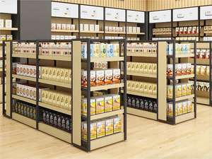 Soporte de exhibición de microblogging Estante de supermercado Metal ligero de doble cara Búsqueda de microblogging Mismo estante de productos - Product Image 4