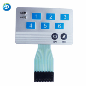 Deson Panneau de commande à membrane à bouton-poussoir personnalisé Interrupteur à membrane étanche avec panneau de commutation Led 6 circuits - Product Image 2