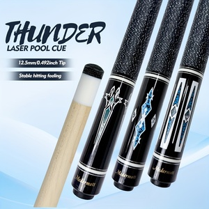 ไม้คิวพูล McDermott Z2 Series รุ่นมืออาชีพ - ไม้เมเปิลแคนาดาขนาด 58 นิ้ว, หัวคิวขนาด 12.5 มม. ลดการสะท้อนเพื่อการควบคุมที่ดี, แบบสองชิ้น - Product Image 4