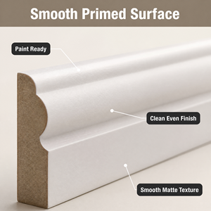 Plinthe en bois massif MDF imperméable blanc <span class=keywords><strong>moderne</strong></span> en pin à jointures, idéale pour les hôtels (vente en gros) - Product Image 5