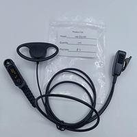Casque filaire avec anneau en D, mains libres, haut-parleur PTT, étanche IPX-4, câble renforcé pour radios bidirectionnelles Motorola MXP600 R7 ION APX