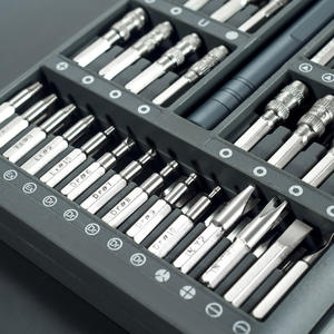 Jeu de tournevis de réparation de téléphone portable Weeks 118-en-1 en acier au chrome-vanadium avec poignée magnétique en aluminium - Product Image 4