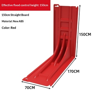 Barrière <span class=keywords><strong>anti</strong></span>-<span class=keywords><strong>inondation</strong></span> portable et mobile de couleur rouge, produits de sécurité aquatique pour la protection des portails et des garages. - Product Image 5