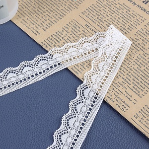 Dentelle brodée blanche à l'ammoniac, motif brocart, pour sous-vêtements et vêtements, accessoires en dentelle élastique simple face - Product Image 6