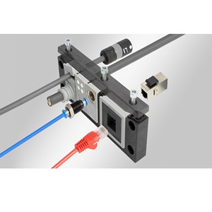Placa de entrada de cable flexible sin halógenos ni silicona, con tornillos fijos, ensamblada, IP54, multiopción, para armario de control, marca bibo SVLEC - Product Image 2