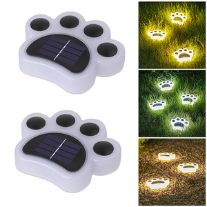 Luces Solares para Jardín con Forma de Pata de Gato, LED, para Exteriores, Césped, Camino, Jardín, Lámpara Nocturna - Product Image 1