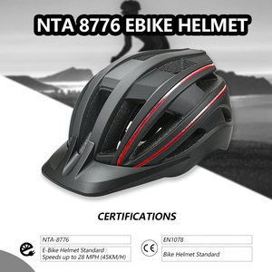 OEM người lớn đi xe đạp xe đạp Mũ bảo hiểm CE chứng nhận MTB Mũ bảo hiểm với sạc LED Xe Đạp NTA 8776 Ebike Mũ bảo hiểm với có thể tháo rời Visor - Product Image 3
