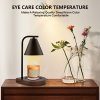 LBR – bougie électrique à Base de bois, chauffe-cire, lumière de fusion, aromathérapie créative, lampe chauffante pour bougies parfumées, Ajustable