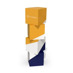 Рекламный рекламный картонный кубический Тотем на заказ