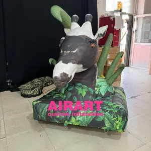 Sheep Head Inflatable Model Wild Animals Themed Activities Inflatable Goat/Caprine Sculpture