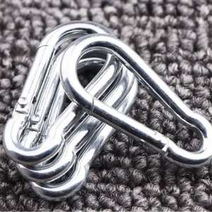 คาราบิเนอร์เหล็กชนิด D รับน้ำหนักได้ 5 กก. ตะขอปลดเร็วสำหรับใช้งานกลางแจ้ง ใช้ได้กับทุกประเภท - Product Image 2