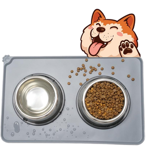 Eco-Friendly Waterproof Silicone <b>Pet</b> Food <b>Mat</b> Easy-to-Clean Solid Color <b>Feeding</b> Pad for Dogs and Cats - Product Image 4