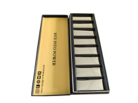 Caja de regalo de postre de lujo personalizada, caja de embalaje de Chocolate de Material reciclado con impresiones laminadas mate en relieve con revestimiento UV