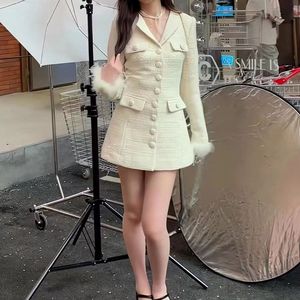 Commercio all'ingrosso di 2023 autunno nuova moda leggera di lusso temperamento di fascia alta celebrità lavorato a maglia di media lunghezza cappotti da donna - Product Image 3