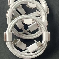 Cable de Carga Rápida USB C-C PD de Nailon Trenzado de 1 m y 60 W para iPhone 11/12/13/14/15/16 Pro Max, para Samsung S21 S22, Cable de Datos