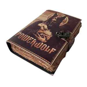 Leather Journal Wholesaler Printed Wolf Leather Book of Shadows Blank Journal Office Supplies Notebook Writing <b>Pads</b> - Product Image 6