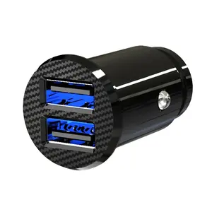 12v-24v 2.4a 2 יציאות USB מטען מכונית מיני נייד USB נייד מטען מטען מהיר לטאבלט