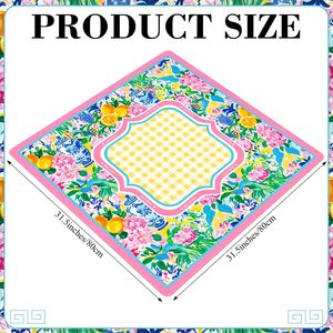 Tapis de jeu de Mahjong floral chinoiserie antidérapant de 31,5 pouces carré avec sac de transport pour cartes de poker et jeux de tuiles, réduction du bruit - Product Image 2