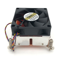 Refroidisseur de processeur pour ordinateur de bureau LGA1700 2011 115X 2U, ventilateur de contrôle de la température, plateforme Intel, cuivre pur, chaleur