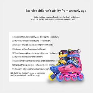 <span class=keywords><strong>Patines</strong></span> OEM Ajustables para Niños y Niñas, <span class=keywords><strong>Patines</strong></span> en Línea para Deportes al Aire Libre, Zapatos de Patinaje Artístico para Niños - Product Image 5